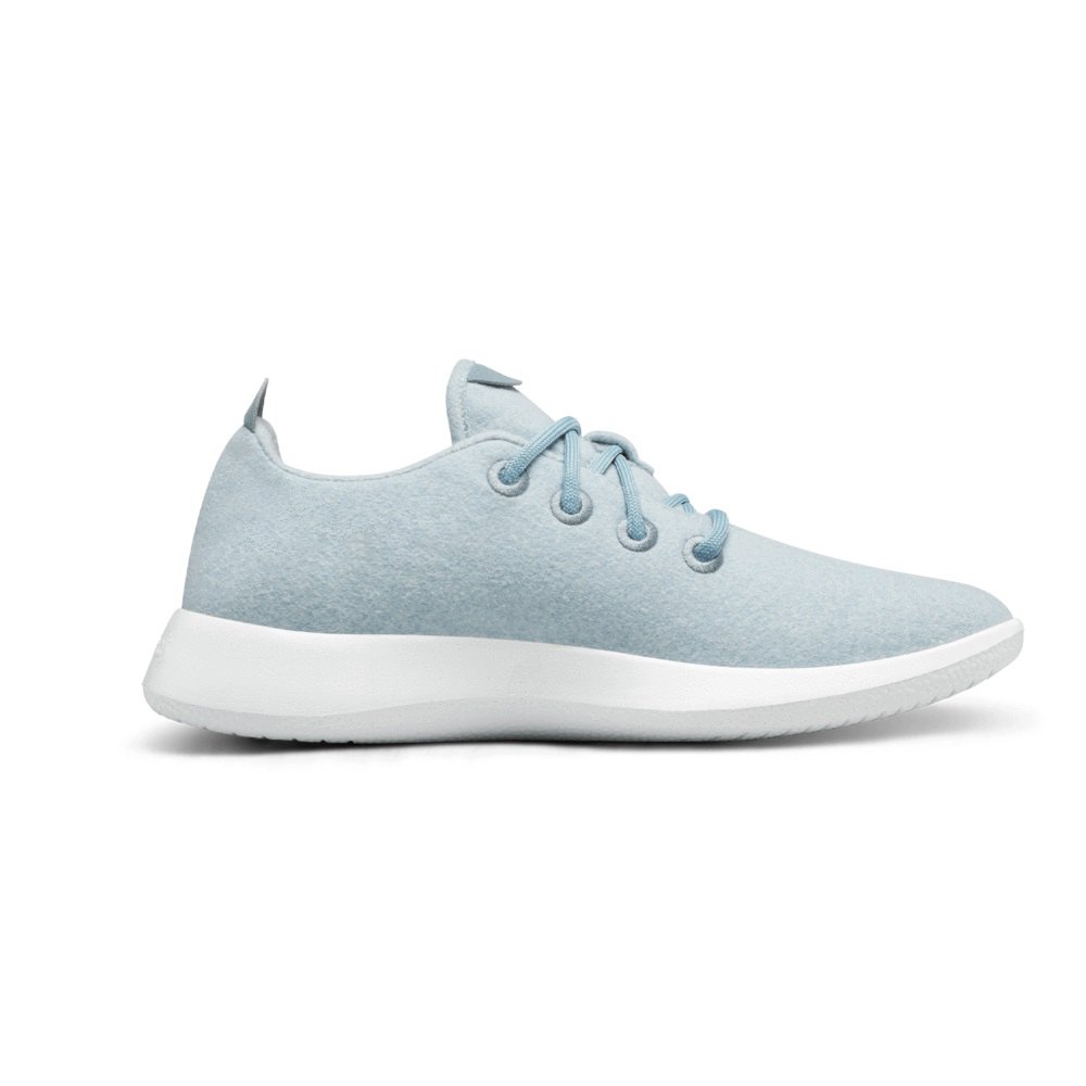 Allbirds Men\'s Sneakers Blue - Wool Runners - 31762CFKS